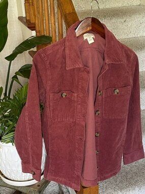 NWT St. John's Bay Corduroy Jacket in Rose Medium